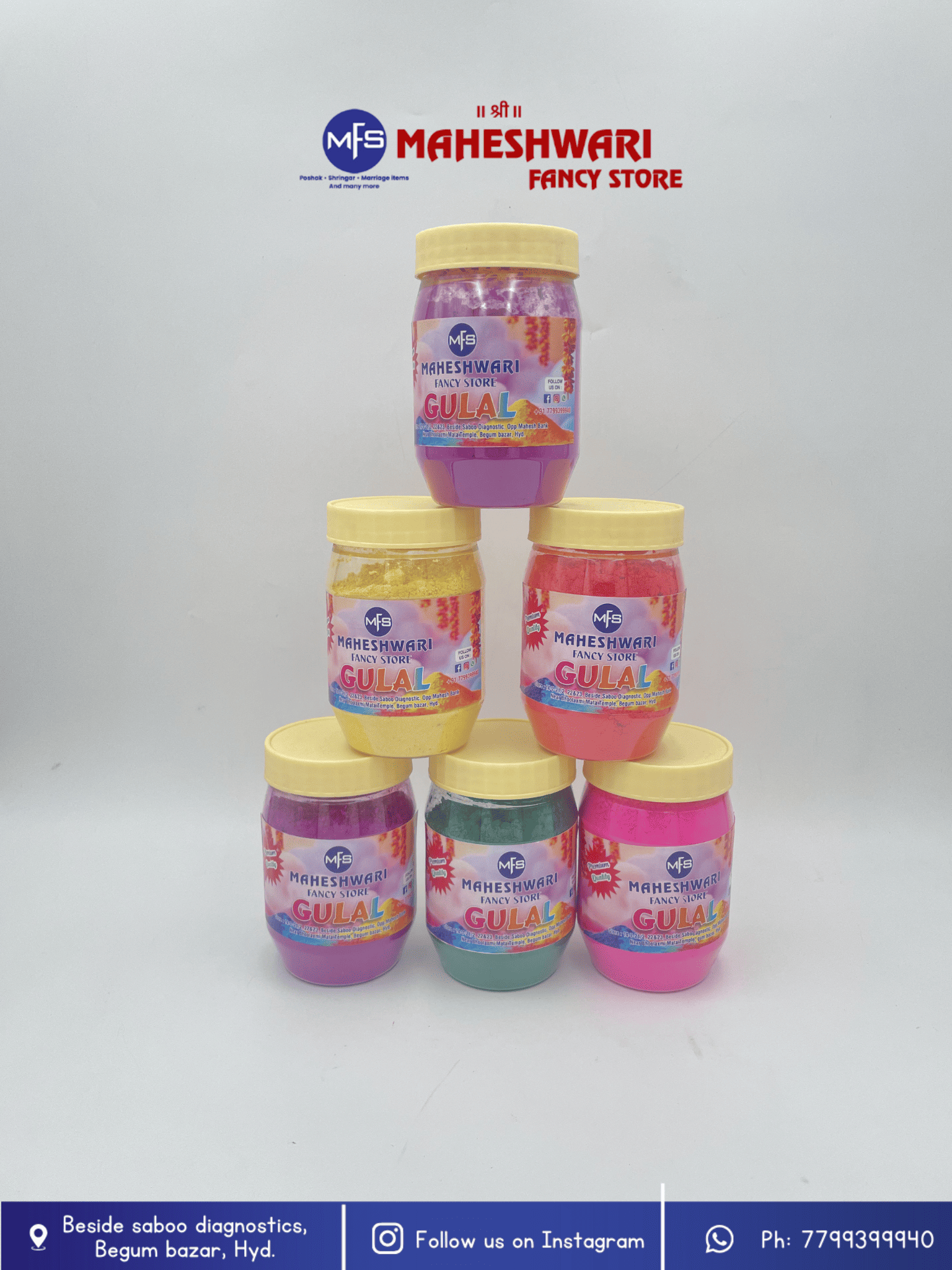 Maheshwari Fancy Store - Premium Quality Gulaal 250g